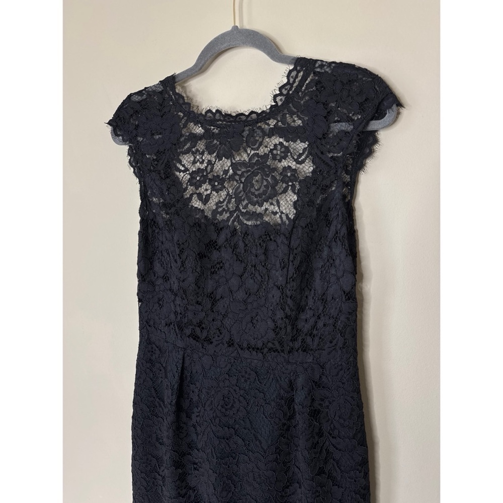 Shoshanna Corlears Olivia Black Lace Dress Size 8 - Picture 2 of 7